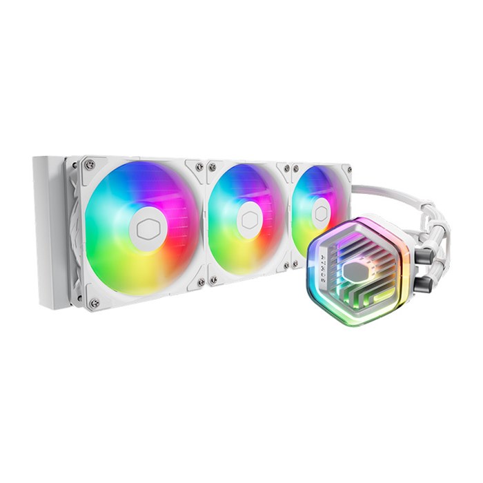 فن خنک کننده پردازنده سفید کولر مستر مدل MASTERLIQUID 360 ATMOS WHITE